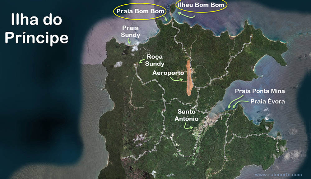 Principe Island Map